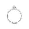 Platinum 1.00ct Emerald Cut Diamond Solitaire Ring