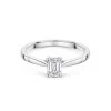 Platinum 1.00ct Emerald Cut Diamond Solitaire Ring