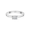 Platinum 0.33ct Emerald Cut Diamond Solitaire Ring