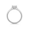 Platinum Emerald Cut 0.75ct Diamond East to West Solitaire Ring