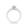 Platinum 0.50ct Pear Cut Diamond Solitaire Ring