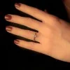 Platinum Emerald Cut 0.66ct Diamond Solitaire Ring