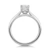 Platinum 1.00ct Emerald Cut Diamond Shoulders Ring
