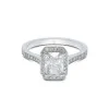 Platinum Radiant Cut 1.75ct Diamond Halo Ring