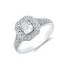 Platinum Radiant Cut 1.00ct Diamond Solitaire Ring