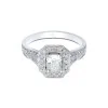 Platinum Radiant Cut 1.00ct Diamond Solitaire Ring