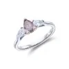 Platinum Pear Cut 1.30ct Diamond Three Stone Ring
