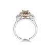 18ct 2 Colour Gold 1.40ct Diamond Solitaire Ring