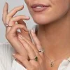 Platinum 1.25ct Round Brilliant and Pear Diamond Three Stone Ring