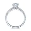 Platinum Cushion Cut 1.23ct Diamond Solitaire Ring