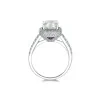 Platinum Cushion Cut 3.70ct Diamond Solitaire Ring
