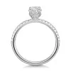 Platinum 1.00ct Oval Diamond Shoulders Ring