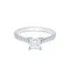 Platinum Princess Cut 0.70ct Diamond Solitaire Ring