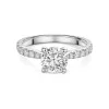 Platinum 1.50ct Round Brilliant Diamond Shoulders Ring