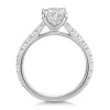 Platinum 1.50ct Round Brilliant Diamond Shoulders Ring