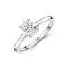 Platinum Oval Cut 1.00ct Diamond Solitaire Ring