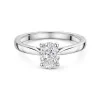 Platinum 1.00ct Oval Diamond Solitaire Ring