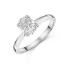Platinum Oval Cut 1.00ct Diamond Solitaire Ring