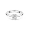 Platinum Oval 0.75ct Diamond Solitaire Ring