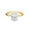 18ct Yellow Gold Oval Cut 1.80ct Diamond Solitaire Ring