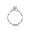 Platinum V-Shape Marquise 0.75ct Diamond Solitaire Ring with Diamond Accents