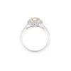 Platinum Cushion Cut 1.50ct Diamond Halo Ring