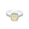 18ct 2 Colour Gold 2.05ct Diamond Solitaire Ring
