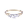 18ct Yellow Gold Brilliant Cut 0.75ct Diamond Three Stone Ring
