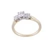18ct Yellow Gold Brilliant Cut 0.75ct Diamond Three Stone Ring