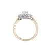 18ct Yellow Gold Brilliant Cut 0.75ct Diamond Three Stone Ring