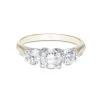 18ct Yellow Gold Brilliant Cut 1.00ct Diamond Three Stone Ring