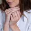 Moments 'Princess' Brilliant Cut 0.75ct Diamond Three Stone Ring