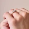 18ct Yellow Gold 'Infinity' Brilliant Cut 0.75ct Diamond Three Stone Ring