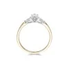 18ct Yellow Gold Marquise and Pear 0.75ct Diamond 3 Stone Ring