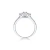 18ct White Gold Brilliant Cut 0.65ct Diamond Three Stone Ring