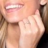 18ct White Gold Pear And Baguette Diamond 0.50ct Solitaire Ring