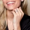 18ct White Gold Brilliant Cut 1.70ct Diamond Halo 3 Stone Ring