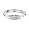 18ct White Gold Round Brilliant 0.50ct Diamond Three Stone Ring