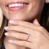 18ct White Gold 0.75ct Diamond Three Stone Ring