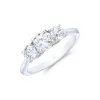 18ct White Gold 1.25ct Diamond Three Stone Ring 