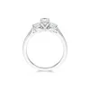 Platinum Brilliant Cut 0.75ct Diamond Three Stone Ring