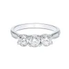 Platinum 1.00ct Diamond 3 Stone Ring