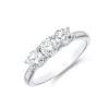 Platinum 1.00ct Diamond 3 Stone Ring