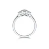 Platinum Brilliant Cut 0.50ct Diamond Three Stone Ring 3