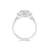 Platinum Brilliant Cut 1.00ct Diamond Three Stone Ring 3