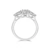 Platinum 1.50ct Oval and Pear Cut Diamond 3 Stone Ring