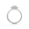 9ct White Gold 0.17ct Illusion 3 Stone Diamond Ring