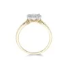 18ct Yellow Gold Brilliant Cut 0.75ct Diamond Cluster Ring