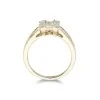 18ct Yellow Gold Baguette Cut 1.75ct Diamond Cluster Ring