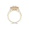 18ct Yellow Gold Baguette Cut 1.00ct Diamond Cluster Ring